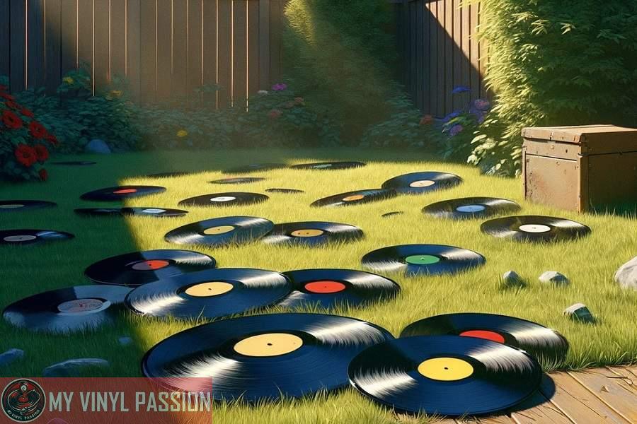 Leaving Vinyl Records in the Sun