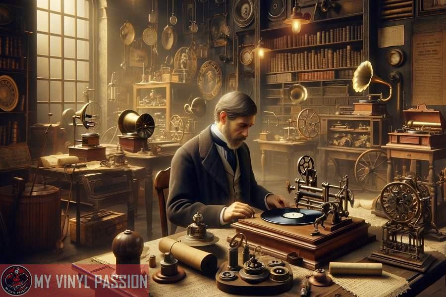 vinyl record invention