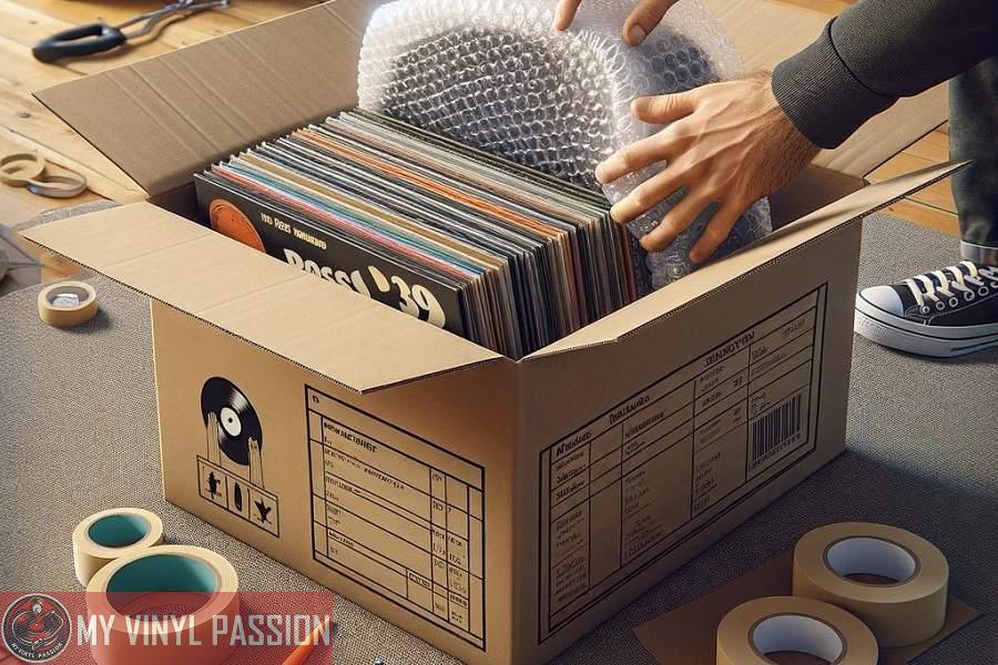 packing vinly record for moving