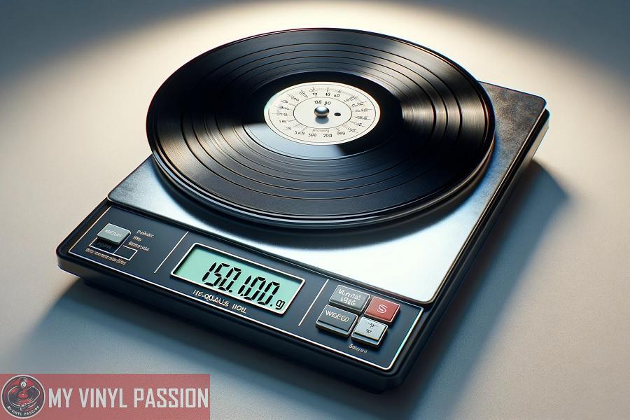 vinyl record weight measurement
